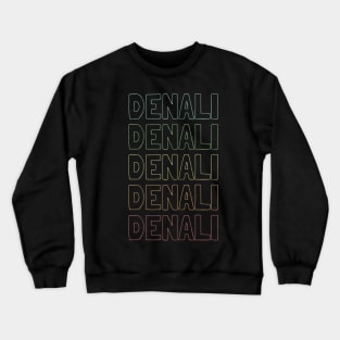 Denali Name Pattern Crewneck Sweatshirt